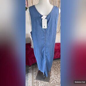 vintage denim maxi dress